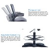 Home Imports Emporium Drafting Chair – Tall Adjustable Desk Chair with Footrest & Lumbar Support – Set of 1/2 - 4 of 4