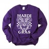 Simply Sage Market Mardi Gras Mask Distressed Sweatshirt - 2 of 4