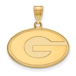 Black Bow Jewelry 14k Yellow Gold Georgia Bulldogs NCAA Medium Pendant - 1 of 3