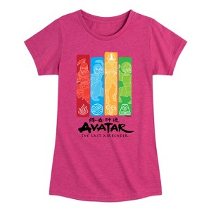 Girls' - Avatar: The Last Airbender - Four Nations Fitted Short Sleeve Graphic T-Shirt - 1 of 4