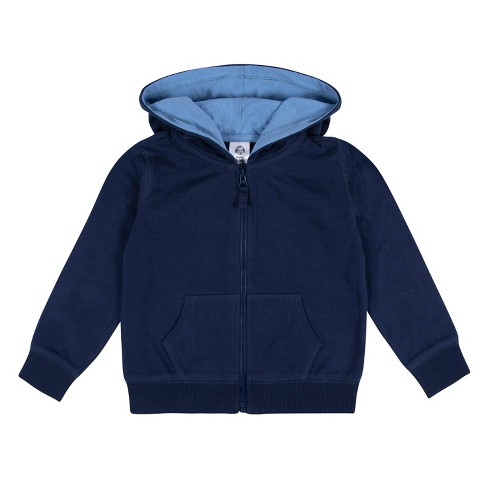 Gerber Infant Toddler Boys Full Zip Sweatshirt with Hood Navy