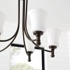 Quorum Lighting Rossington 5-Light Chandelier, Satin Nickel, 25 Width, 25 Height, Glass Material - 4 of 4