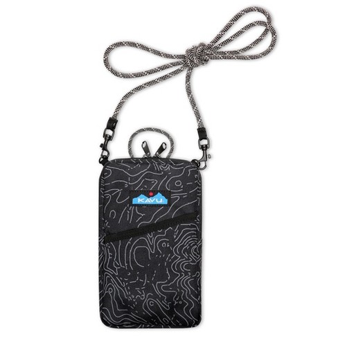 gust Bourul Serios  Kavu Essential Case Zip Crossbody Wallet With Rope Strap - Black Topo :  Target