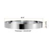 Unique Bargains Stainless Steel Seamless Nonstick Mirror Coating Round Cake Ring 2 Pcs - 2 of 4