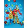 HalloweenCostumes.com Kid's Posh Polka Dot Clown Costume for girls | Rainbow Polka Dot Circus Dress - 3 of 4