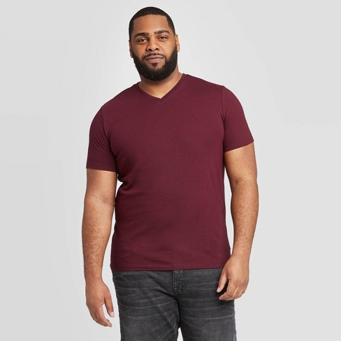 Men's Big & Every Wear Short Sleeve V-neck T-shirt - & Pom Mystery 5xlt : Target