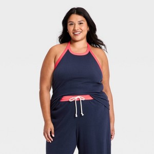 Women's Rib Knit Tank Top - Universal Thread™ Navy Blue XXL : Target
