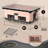 Fire Sense Yakatori Charcoal Cooking Grill Japanese Table BBQ Handmade Using Clay Adjustable Ventilation For Outdoor Barbecues Camping Traveling - 2 of 4