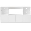 NicBex Modern TV Stand High Gloss TV Stand with LED Lights Media Console with Large Storage Cabinet for TVs up to 75 Inches - 2 of 4