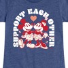 Girls' - Disney - Support Each Other Fitted Short Sleeve Graphic T-Shirt - 2 of 4