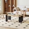 MDF coffee table, suitable for modern minimalist living rooms and leisure areas,with product dimensions of 39.3*23.6*17.7inches. - 2 of 4