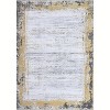 Washable Modern Bordered Rug, Non-Slip Stain Resistant Low Pile Carpet for Bedroom Living Room Dining Room Decor - 4 of 4