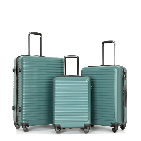 3 Pcs Hardshell Luggage Set, Abs Lightweight Spinner Suitcase With Tsa ...