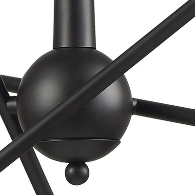 Delphine Starburst 6-Light Chandelier in Oil Rubbed Bronze