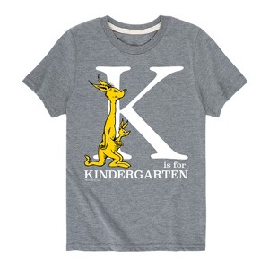 Boys' - Dr. Seuss - K Is For Kindergarten Kangaroo Short Sleeve Graphic T-Shirt - 1 of 4