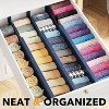 Set of 6 Bamboo Drawer Dividers , 4.65” High, Expandable Organizers for Clothing,Adjustable (17-22" Sizes) - SpaceAid® - 4 of 4
