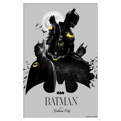 Trends International DC Comics Batman: 85th Anniversary - Batman Collage Framed Wall Poster Prints