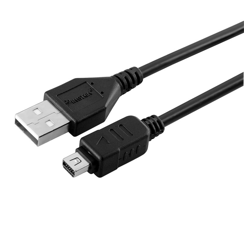 INSTEN Compatible USB Data Cable w/ Ferrite compatible with Olympus CB-USB5 / USB6, 1 of 4