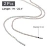 Unique Bargains Bling Rhinestone Replacement Shoe Laces for Sneakers Sweaters 2 Pcs - 2 of 4