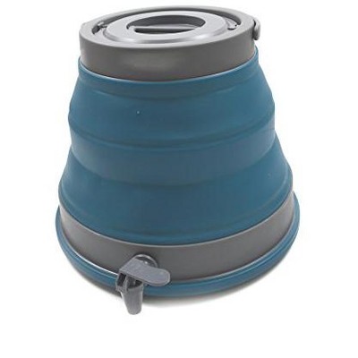 Deep Blue Collapsible Portable Water Carrier with Handle, 12.5L