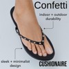 CUSHIONAIRE Confetti Women’s Studded Flip Flop Sandal – Slip-On Thong with Memory Foam & Stylish Rivet Strap - 2 of 4