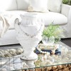 Olivia & May 18" x 12" Rustic Distressed Amphora Vase White: Fiberglass Material, Farmhouse Style, Tabletop Placement - 3 of 4