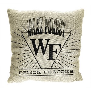 NCAA 26 x 26 New Wave Woven Tapestry Pillow Wake Forest Demon Deacons - 1 of 4