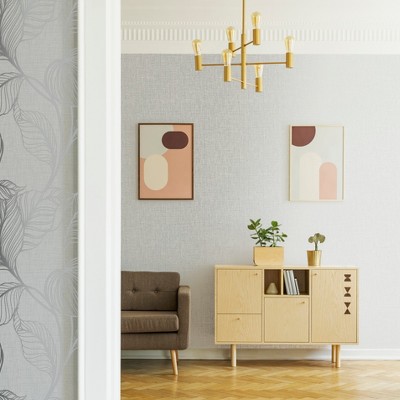 Moonstone Grey Embossed Textured Wallpaper Roll