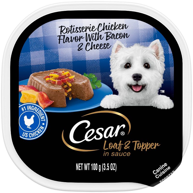 Cesar Loaf & Topper in Sauce Wet Dog Food   - 3.5oz, 1 of 12