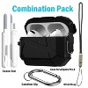 Nakedcellphone Meteorite Series Combo for Apple Airpods Pro 3 - Rugged Case with Stand + Lanyard + Clip + Cleaning Kit - 2 of 4