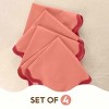 Folkulture Christmas Napkins, Set of 4 (18" X 18") Dinner Table Napkins for Parties, Reusable Cloth Napkins for Guests as a Christmas Gift Set - 4 of 4