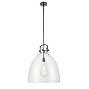 Newton Bell - 1 Light Stem Hung Pendant In Industrial Style-23.88 Inches Tall and 18 Inches Wide - 1 of 1