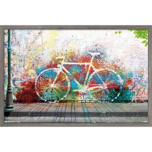 Trends International Ghost Bike Framed Wall Poster Prints - 1 of 4