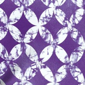 purple orchid tie dye medallion