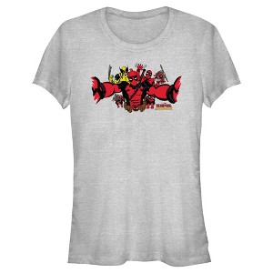 Junior's Marvel: Deadpool & Wolverine Group Photo T-Shirt - 1 of 4