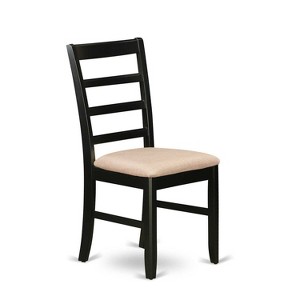 3-Piece Black and Cherry Finish Solid Wood Top - Round Dining Room Set - Seats-4 - 1 of 4