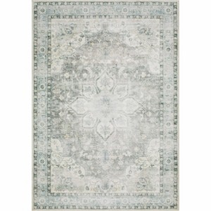 Hauteloom Lotan Green Medallion Washable Area Rug - 1 of 3