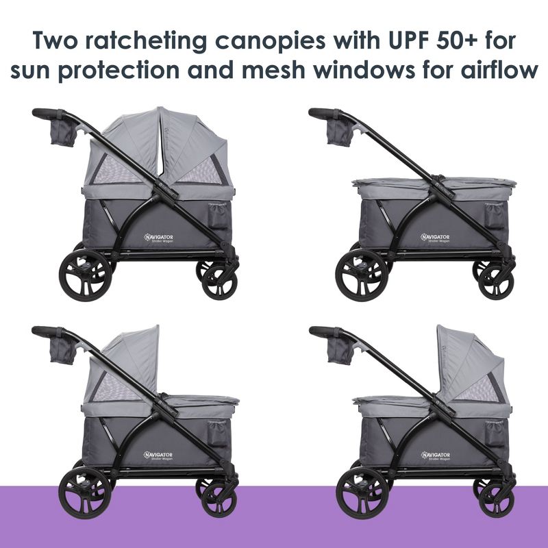 Baby Trend Navigator 2-in-1 Stroller Wagon, 3 of 20