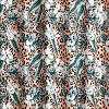 RT Designers Tropical Fiesta Pink Leopard Printed Shower Curtain - 70x72", Multi - 3 of 3