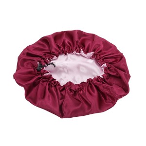 Unique Bargains Women Reusable Shower Cap for Bathroom Hotel 1 Pc - 1 of 4