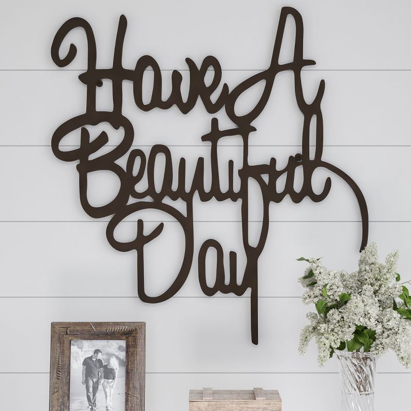 Hasting Home Metal Word Art Wall Decor, 3 of 9