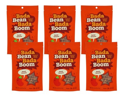Bada Bean Bada Boom Sweet Sriracha Crunchy Broad Beans - Case of 6/4.5 oz