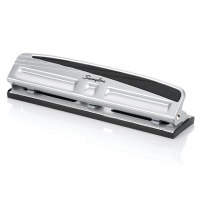 Swingline 3 Hole Punch 10 Sheet Capacity Silver/Black