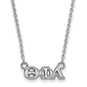 Black Bow Jewelry Sterling Silver Theta Phi Alpha Greek Life Necklace 18 Inch - 1 of 4