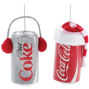 Kurt S. Adler Red/White Christmas Coke/Diet Coke Ornaments (Case of 16) - 1 of 1