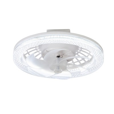 Airsurfer Multi-Directional Light Socket Fan with Remote 13" Screw-in Ceiling Fan