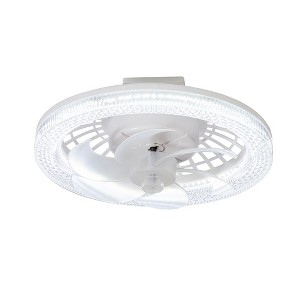 Airsurfer Multi-Directional Light Socket Fan with Remote 13" Screw-in Ceiling Fan - 1 of 4