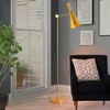 55.1 in. Gold 1-Light Swing Arm Floor Lamp - 2 of 4