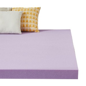 Itopfox 2 Inch Gel Memory Foam Mattress Topper, Ventilated Soft Pressure Relief, Breathable Bed Topper, CertiPUR-US Certified - 1 of 4