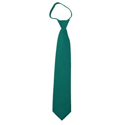 Men's Solid Color Zipper Neckties